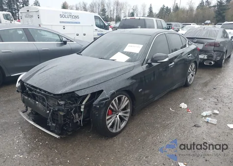 2018 Infiniti Q50 3.0T Sport из США, поврежденный, VIN JN1EV7AP2JM590985